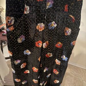 Anthropologie Pasquette Velvet Wide Leg Pants 2